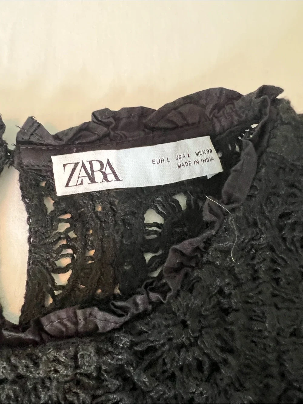 Zara crochet blouse